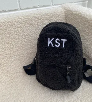 Kids Mini Boucle Backpack - Black