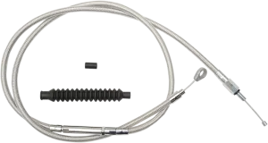 LA Choppers LA-8100C13 Stainless Steel Clutch Line Kit - 12in.-14in. Ape Hangers