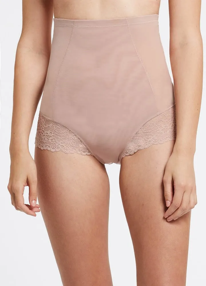 Lace Control High Waisted Brief
