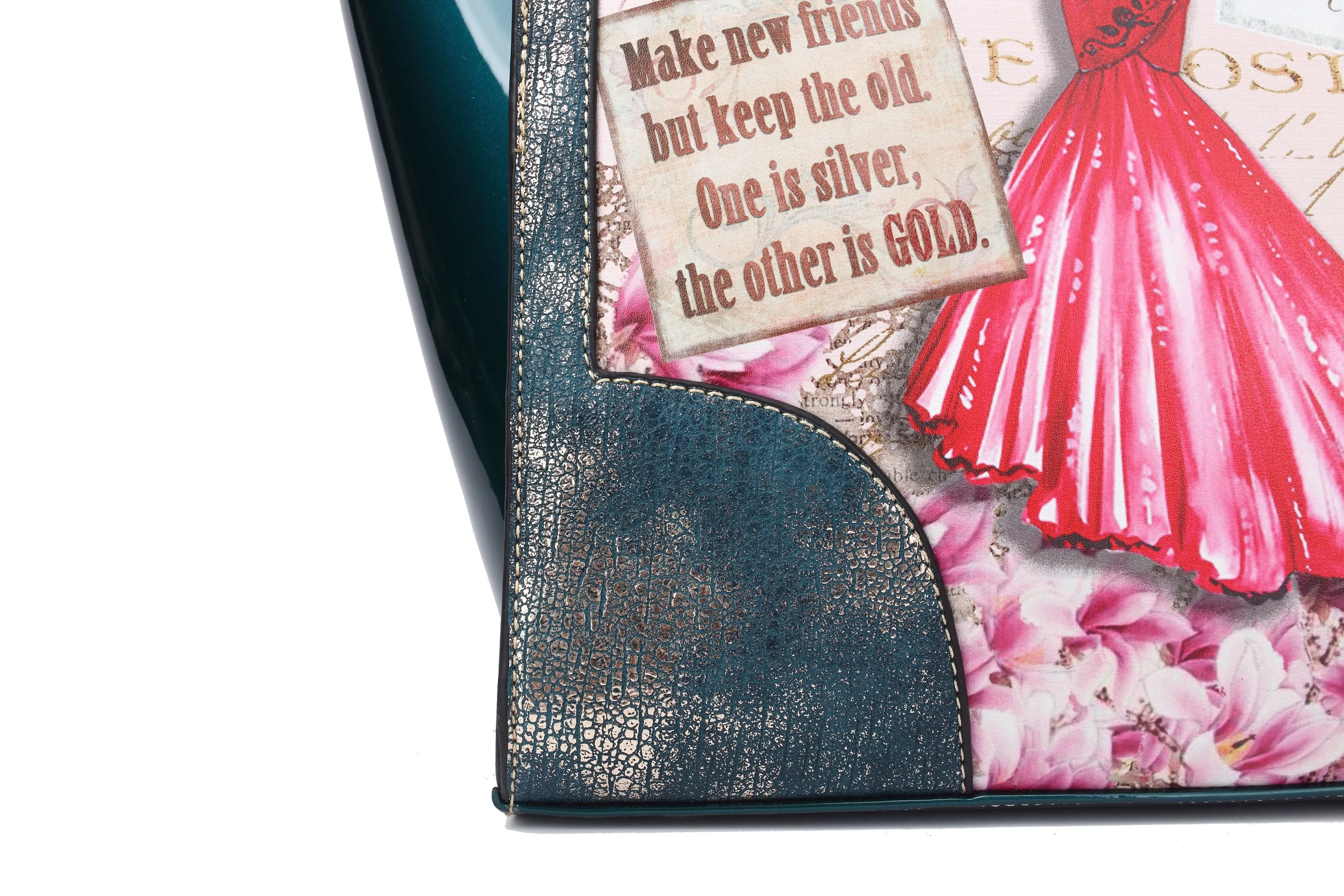 Lady Luck 2.0 Vintage Scratch & Stain Resistant Top-Handle Bag [FA8616]