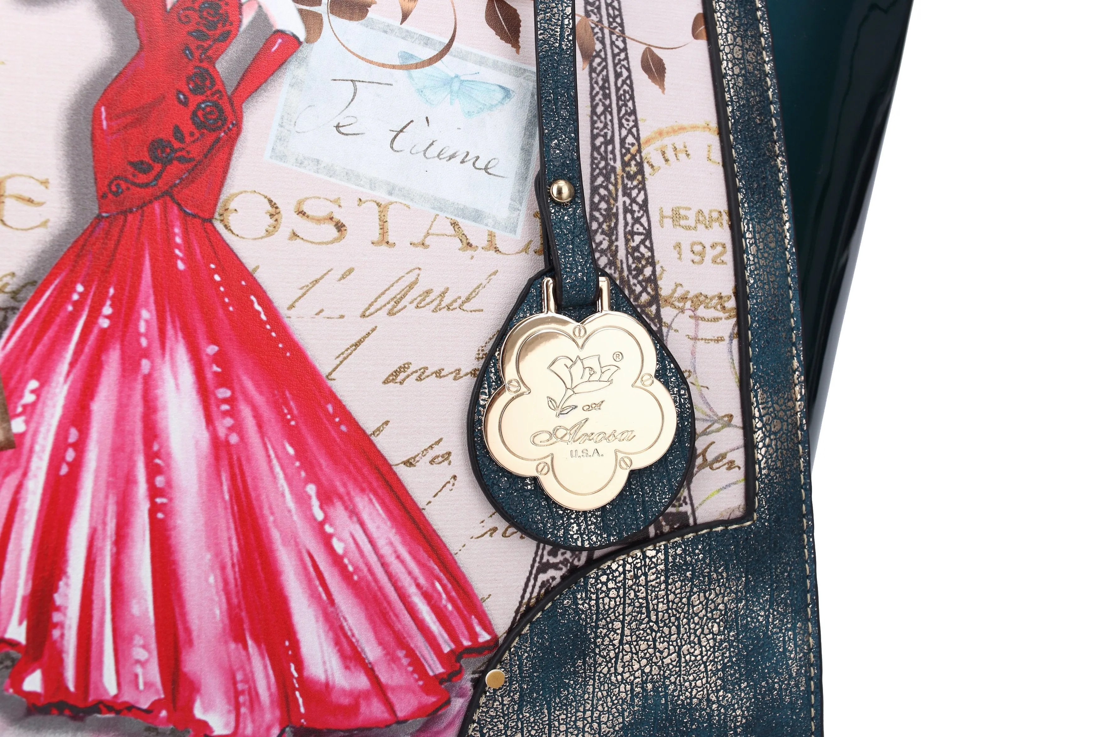 Lady Luck 2.0 Vintage Scratch & Stain Resistant Top-Handle Bag [FA8616]