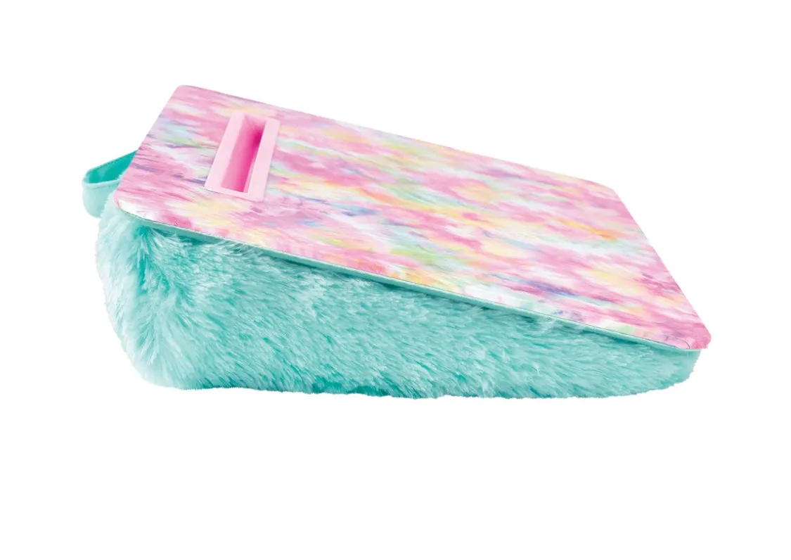 Lap desk with slot holder