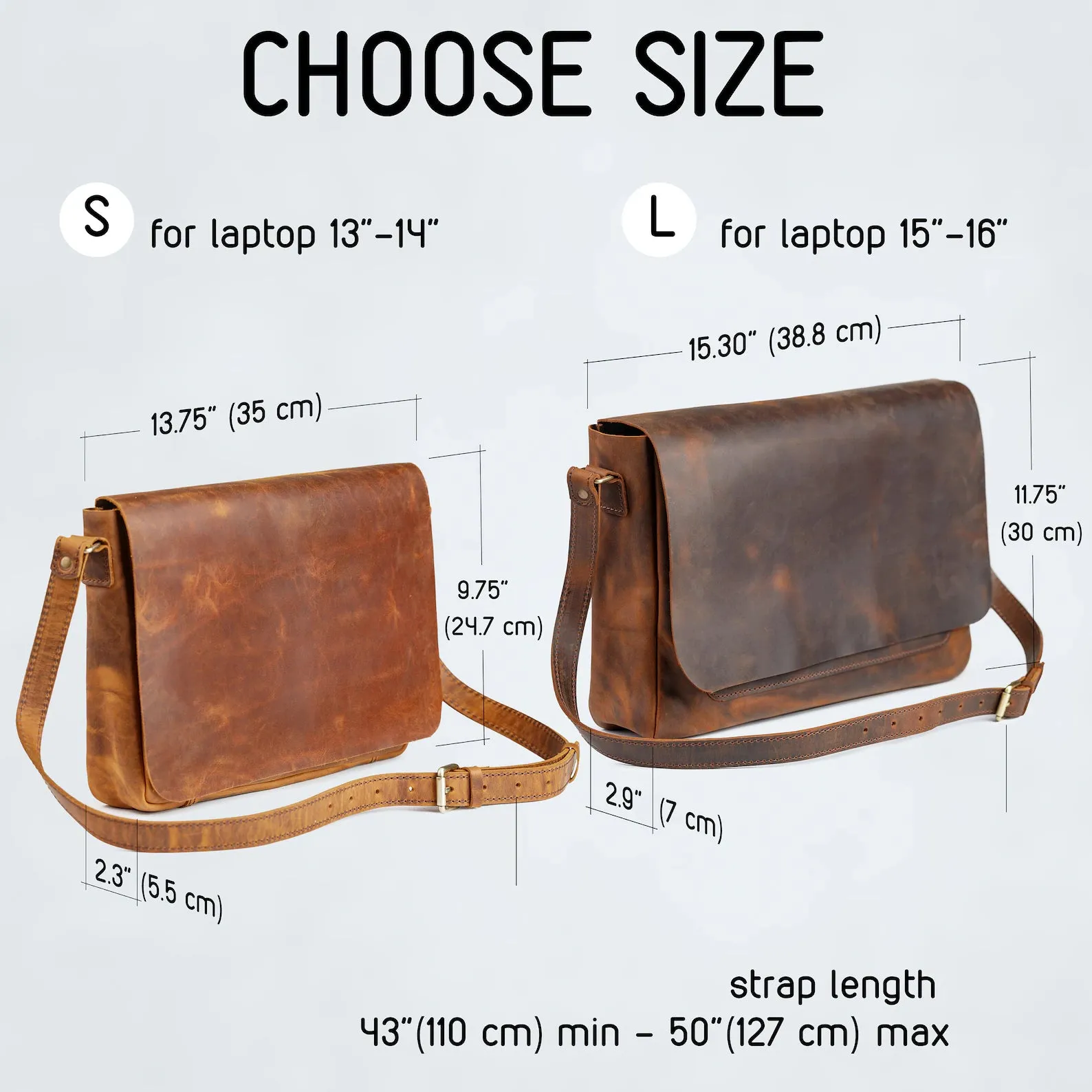 Leather messenger Bag, Laptop Bag