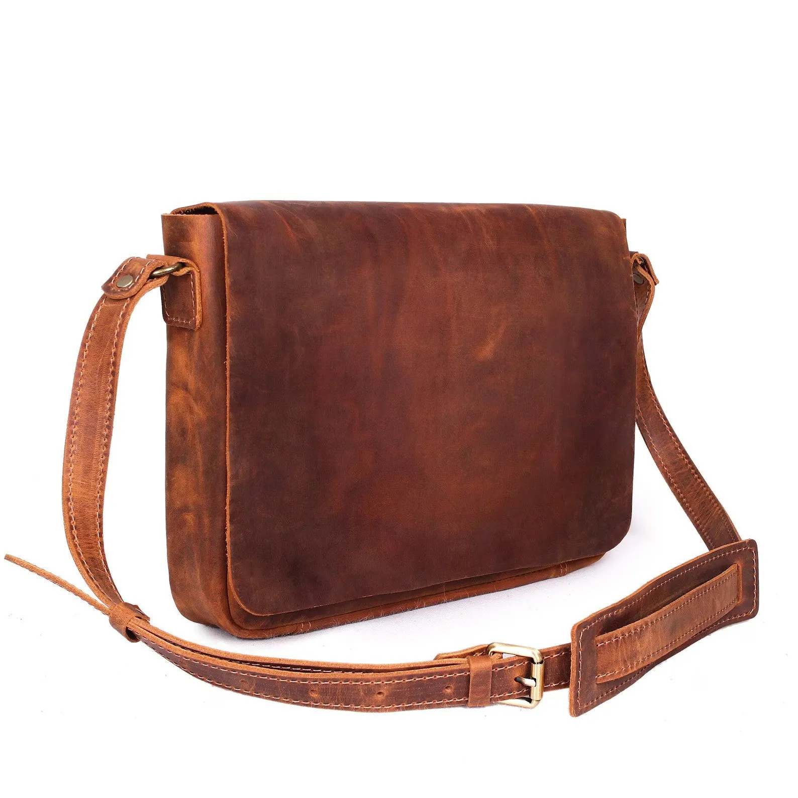 Leather messenger Bag, Laptop Bag