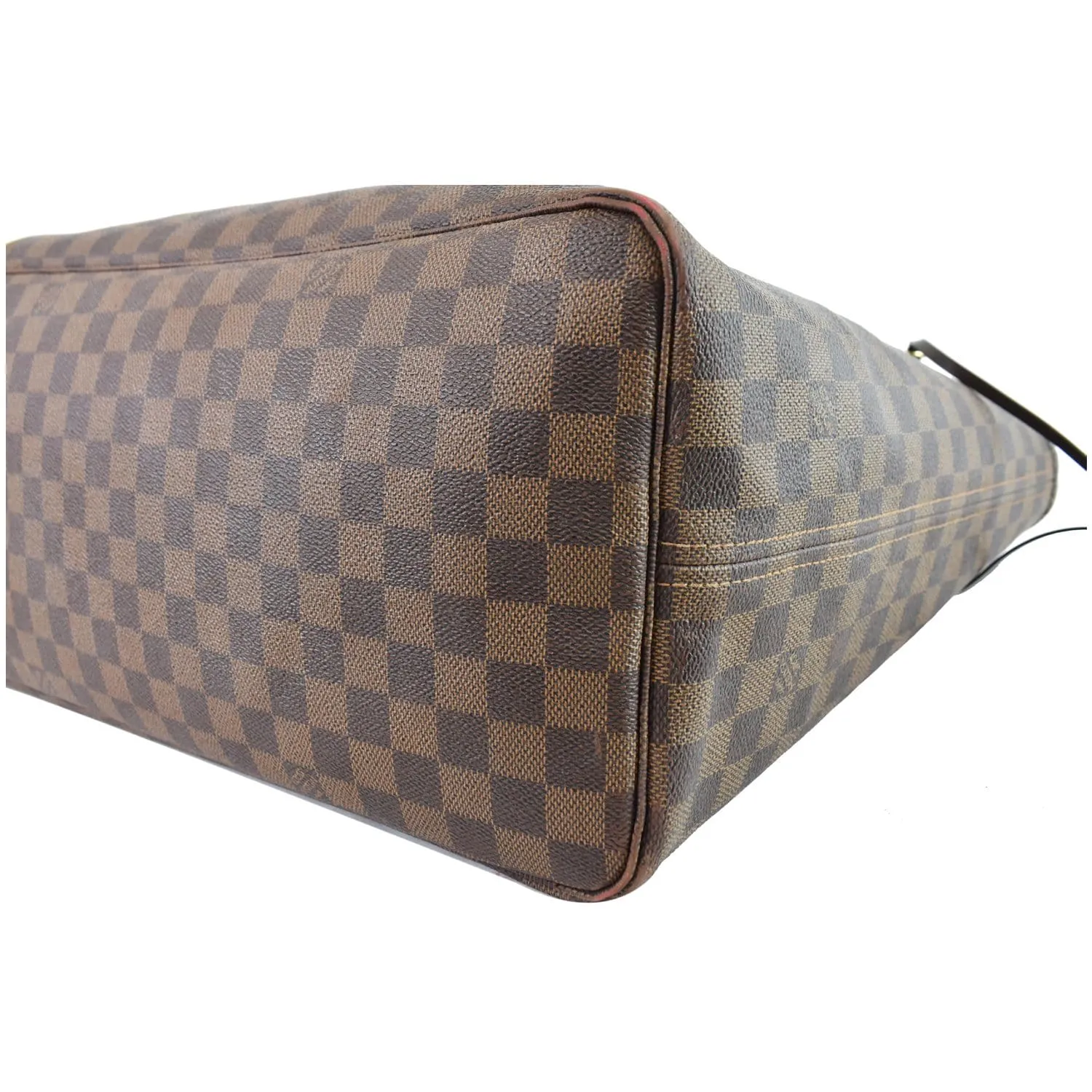 LOUIS VUITTON Neverfull GM Damier Ebene Tote Shoulder Bag Brown