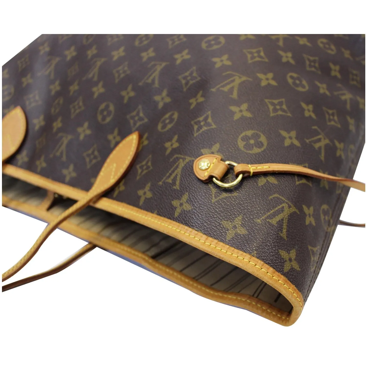 LOUIS VUITTON Neverfull GM Monogram Canvas Tote Shoulder Bag Brown