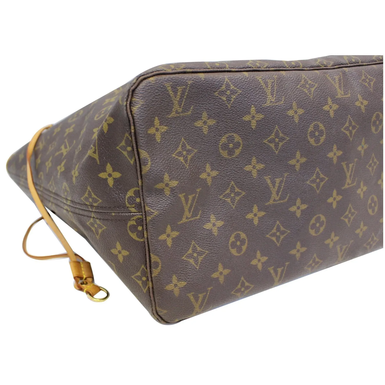 LOUIS VUITTON Neverfull GM Monogram Canvas Tote Shoulder Bag Brown