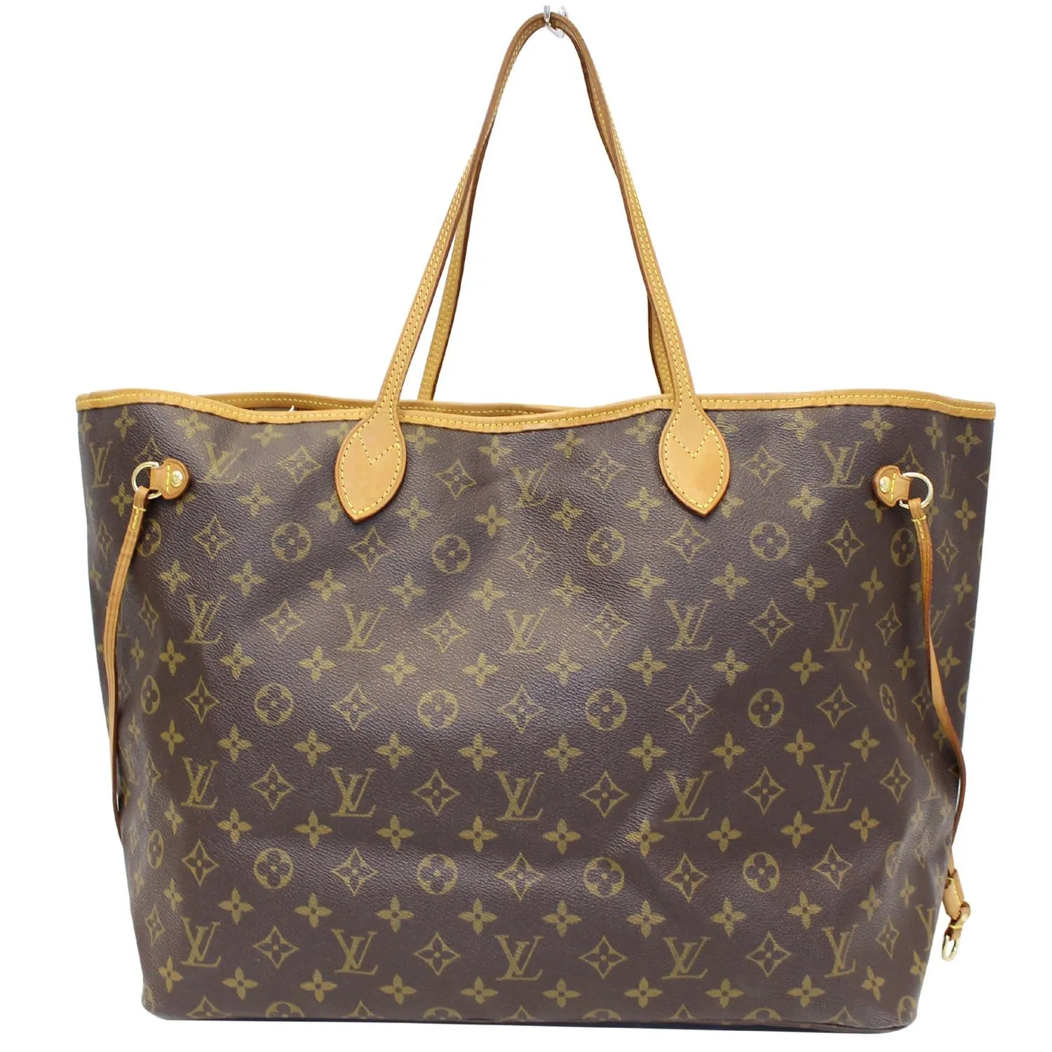 LOUIS VUITTON Neverfull GM Monogram Canvas Tote Shoulder Bag Brown