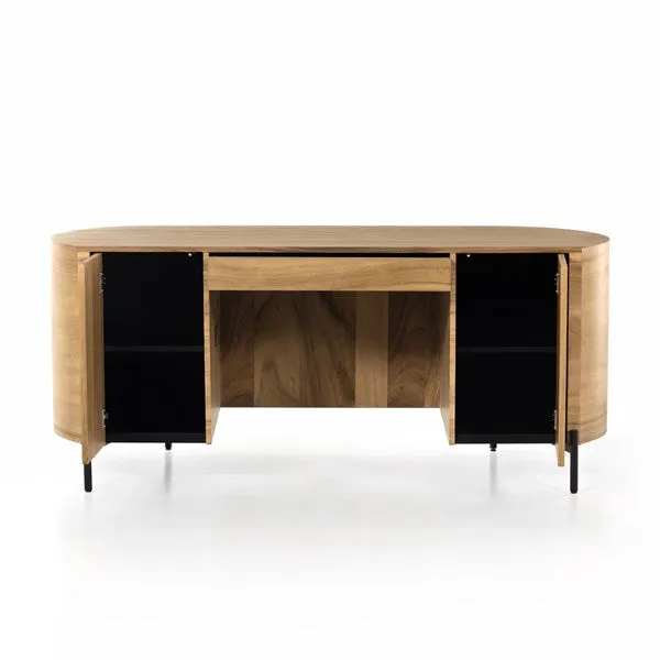 Lunas Executive Desk - Gold Guanacaste