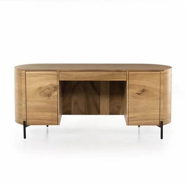 Lunas Executive Desk - Gold Guanacaste