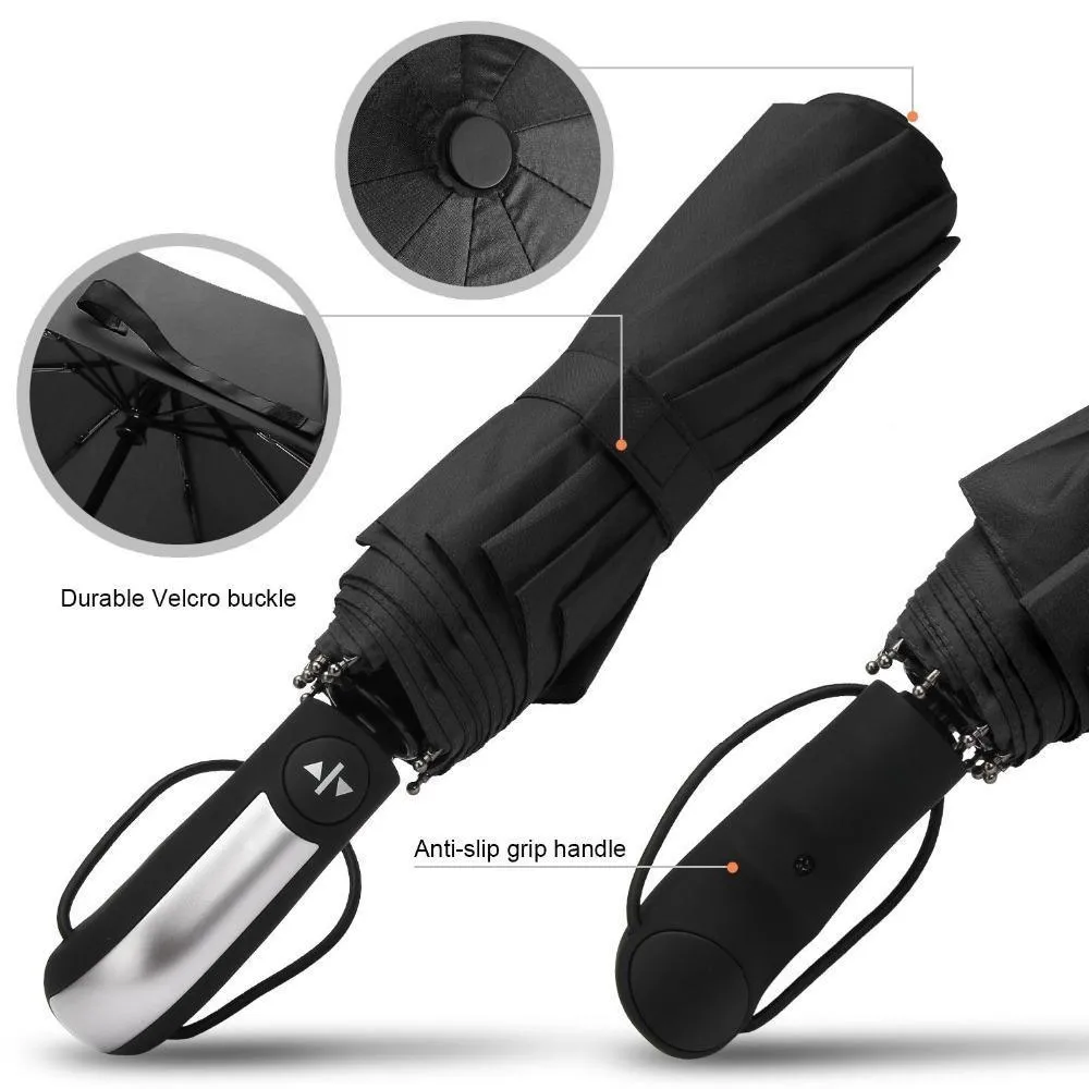 Luxury Automatic Open & close Umbrella Folding Wind water Resistant