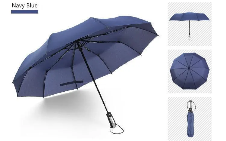Luxury Automatic Open & close Umbrella Folding Wind water Resistant