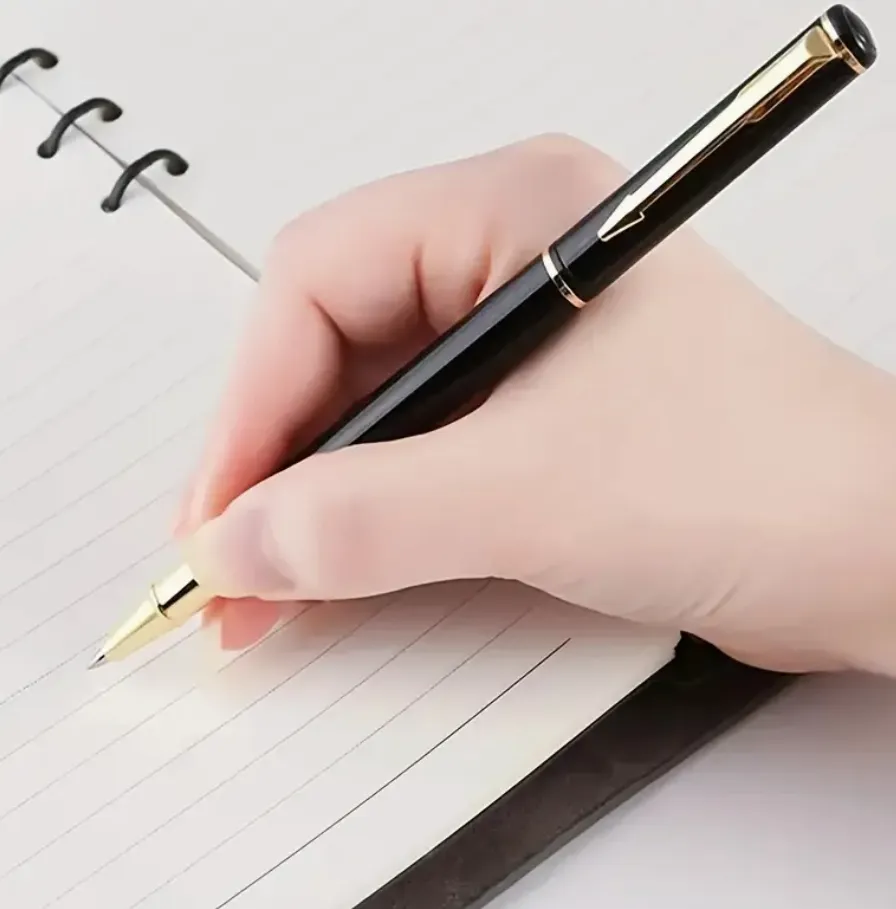 Luxury Black and Gold Metal Ballpoint Pen
