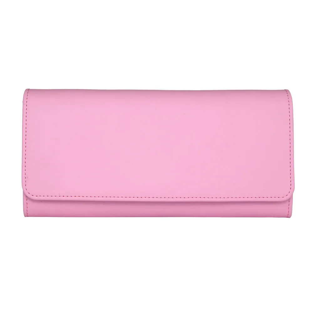 MAC&LOU Bifold Wallet Vegan Smooth Leather Pink