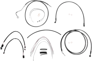 Magnum 487352 Black Pearl Handlebar Installation Kit for 15-17in. Ape