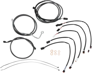Magnum 487422 Black Pearl Handlebar Installation Kit for 15-17in. Ape