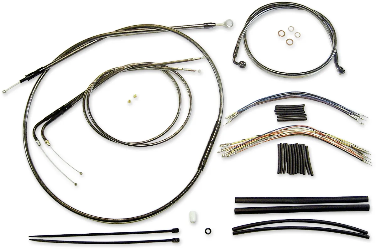 Magnum 487672 Black Pearl Handlebar Installation Kit for 10-12in. Ape