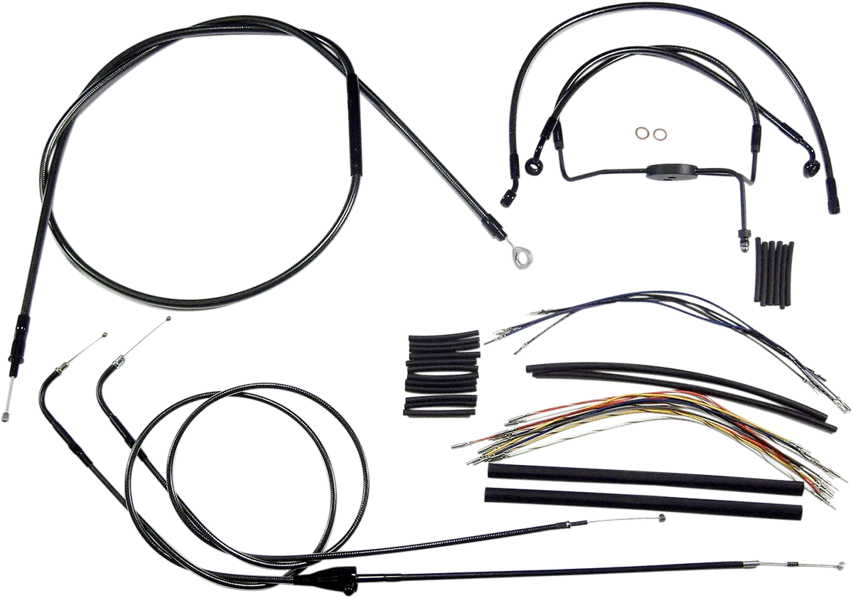 Magnum 487892 Black Pearl Handlebar Installation Kit for 15-17in. Ape
