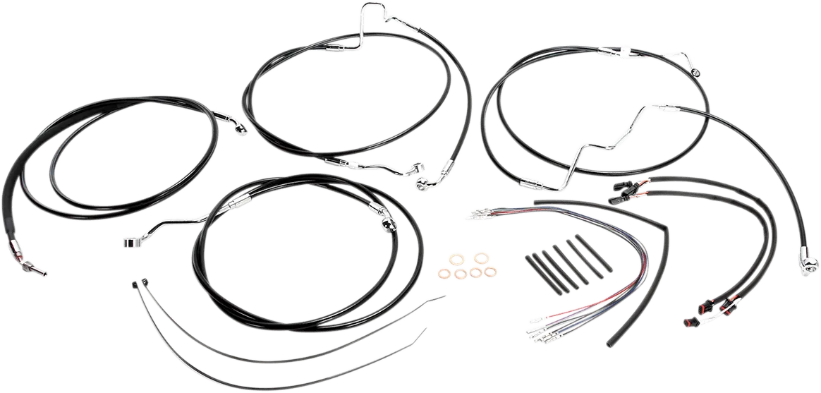 Magnum 489551 Black Vinyl XR Handlebar Installation Kit for 12-14in. Ape