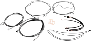 Magnum 589752 Stainless Steel XR Handlebar Installation Kit for 15-17in. Ape