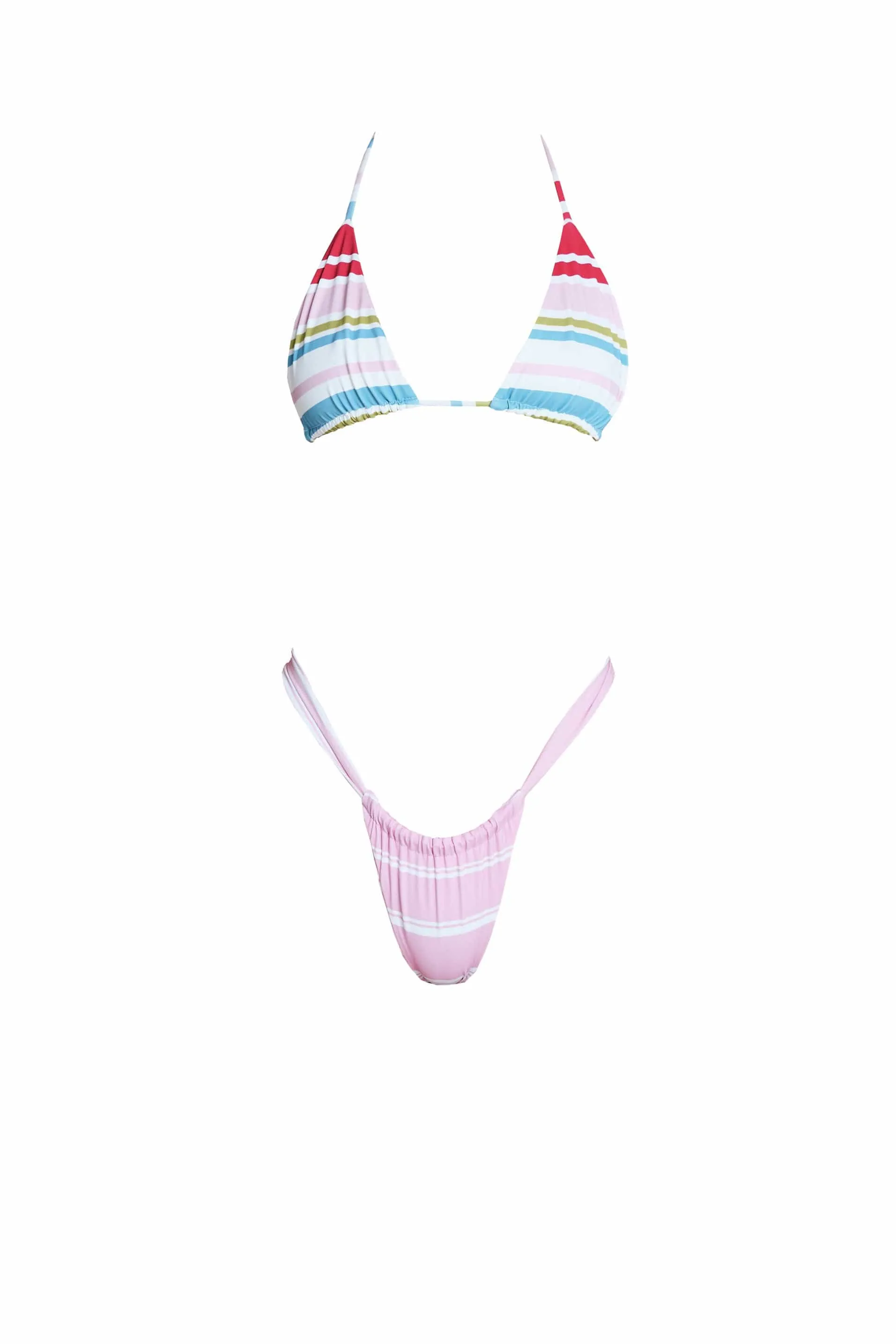 MALIBU top- candy stripe