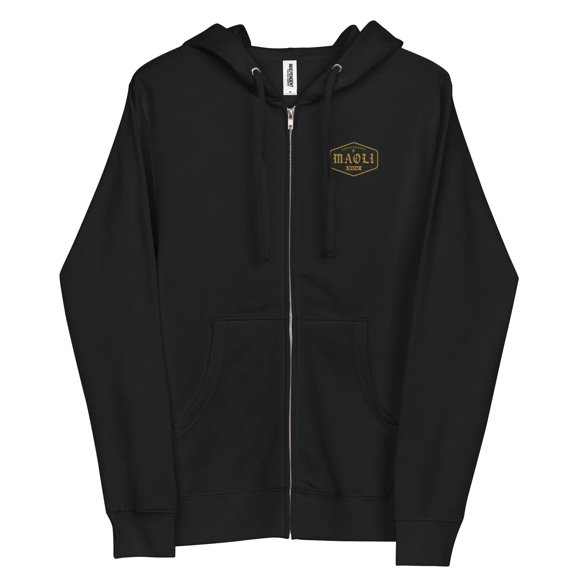 Maoli Crest Zip Up Hoodie