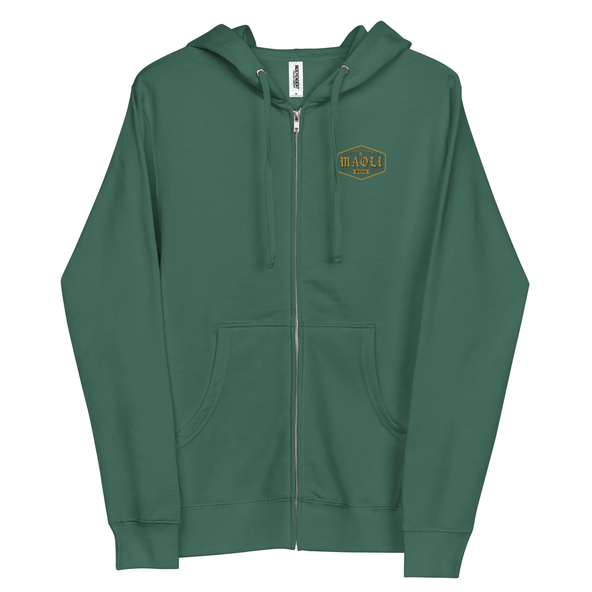 Maoli Crest Zip Up Hoodie