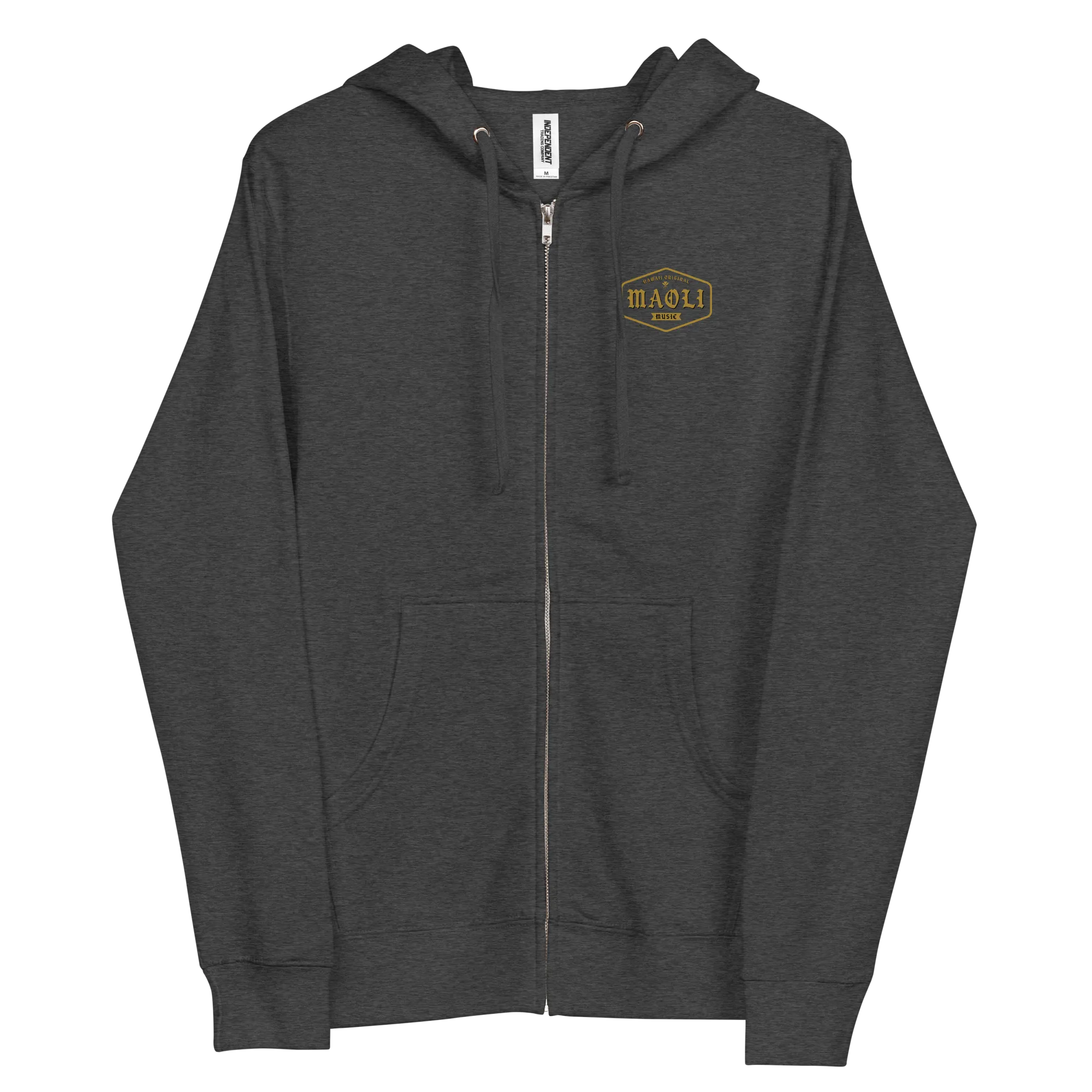 Maoli Crest Zip Up Hoodie