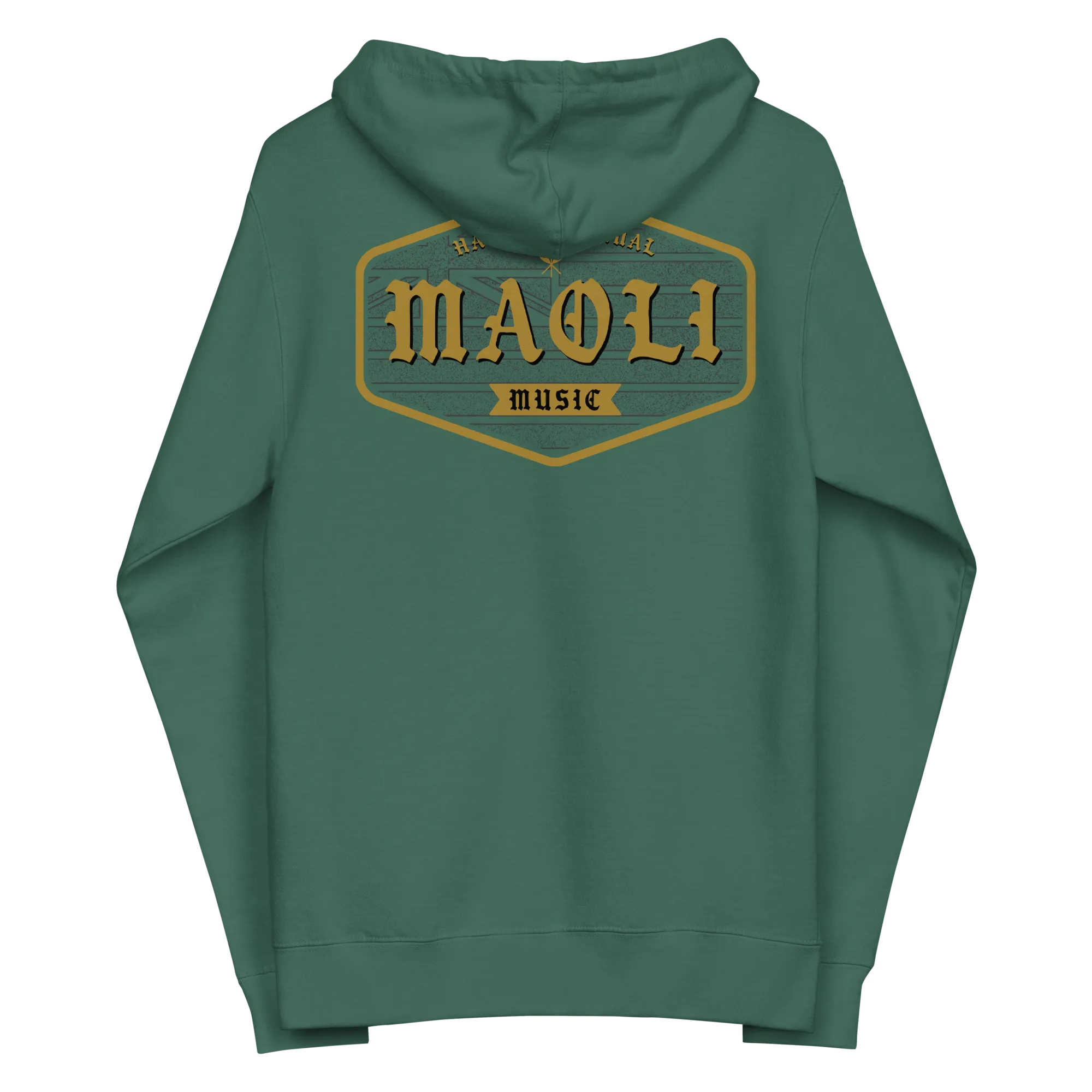 Maoli Crest Zip Up Hoodie