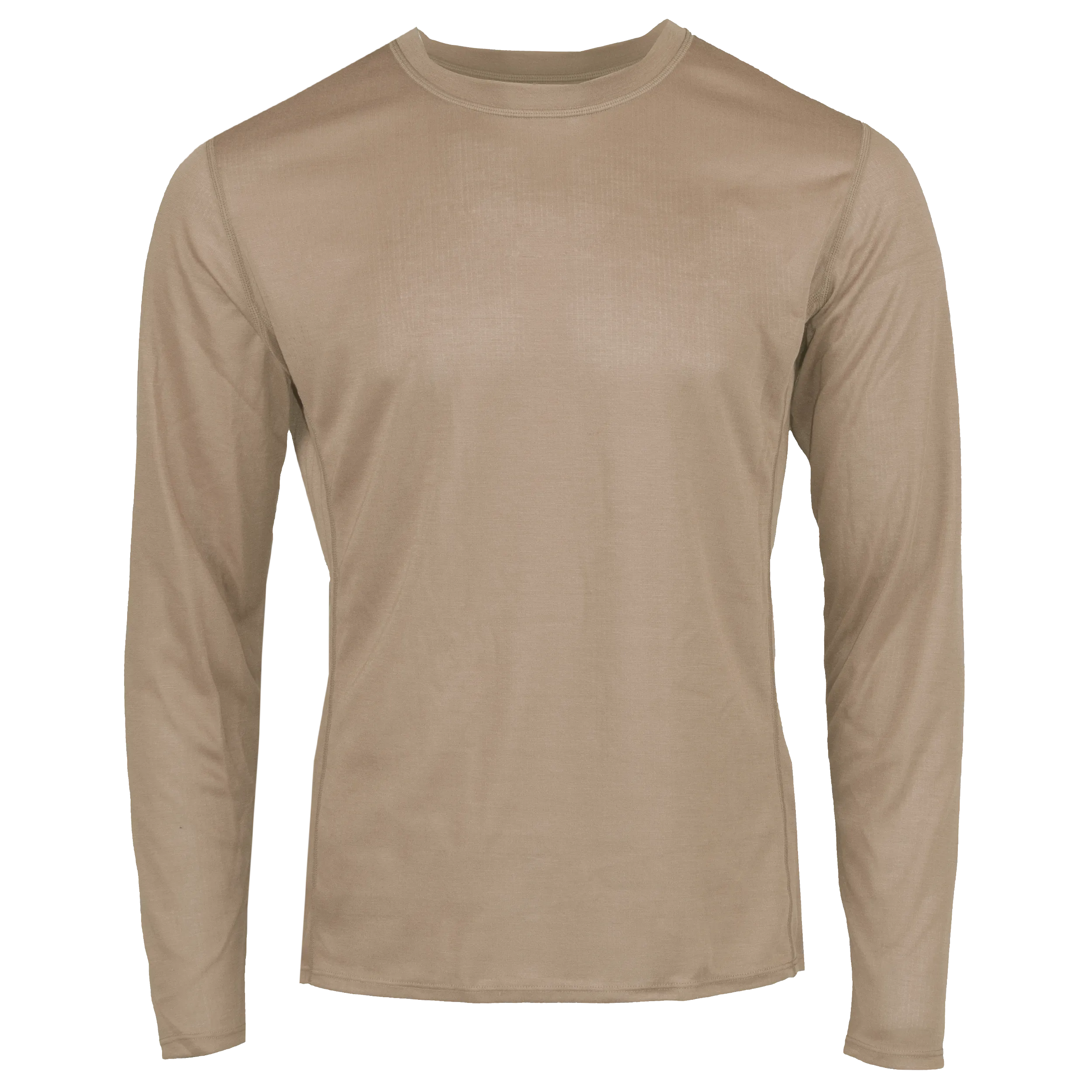 Men's Double Layer Crewneck - Tan 499