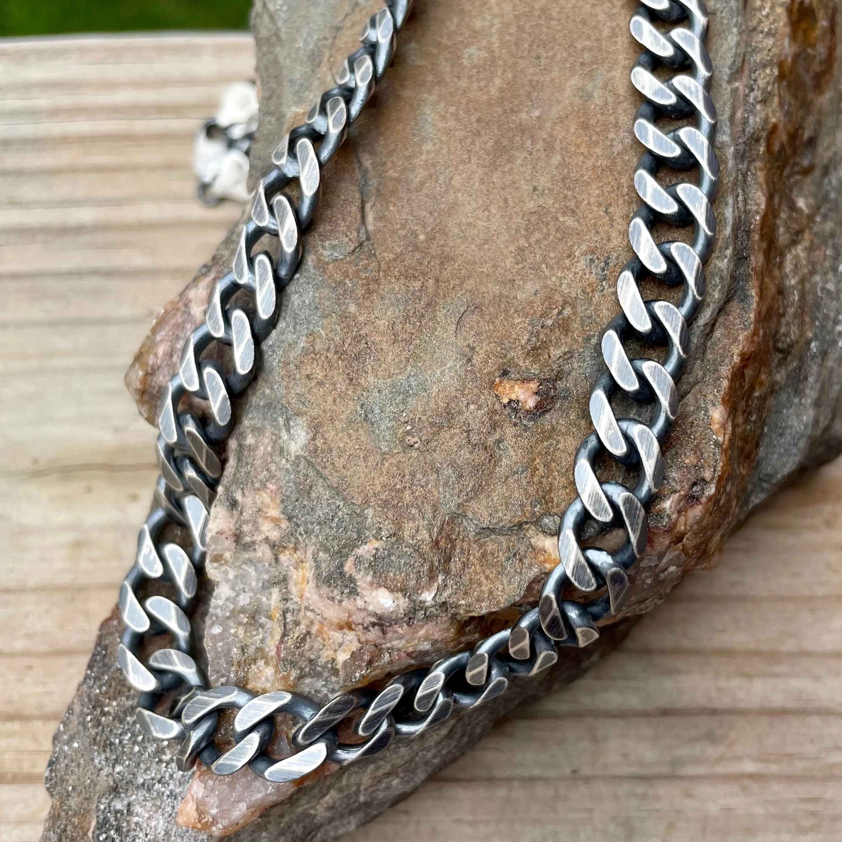 Men’s Sterling Silver Curb Chain 10mm - Necklace or Bracelet