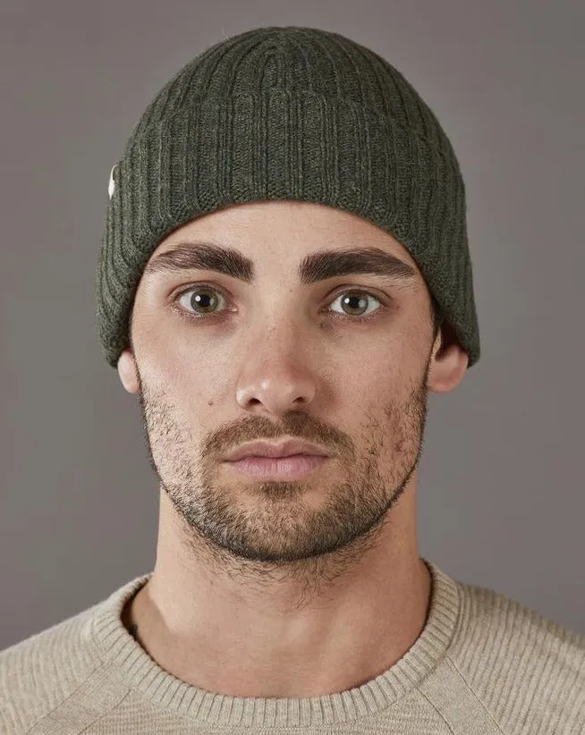 Merino Skipper Beanie Khaki