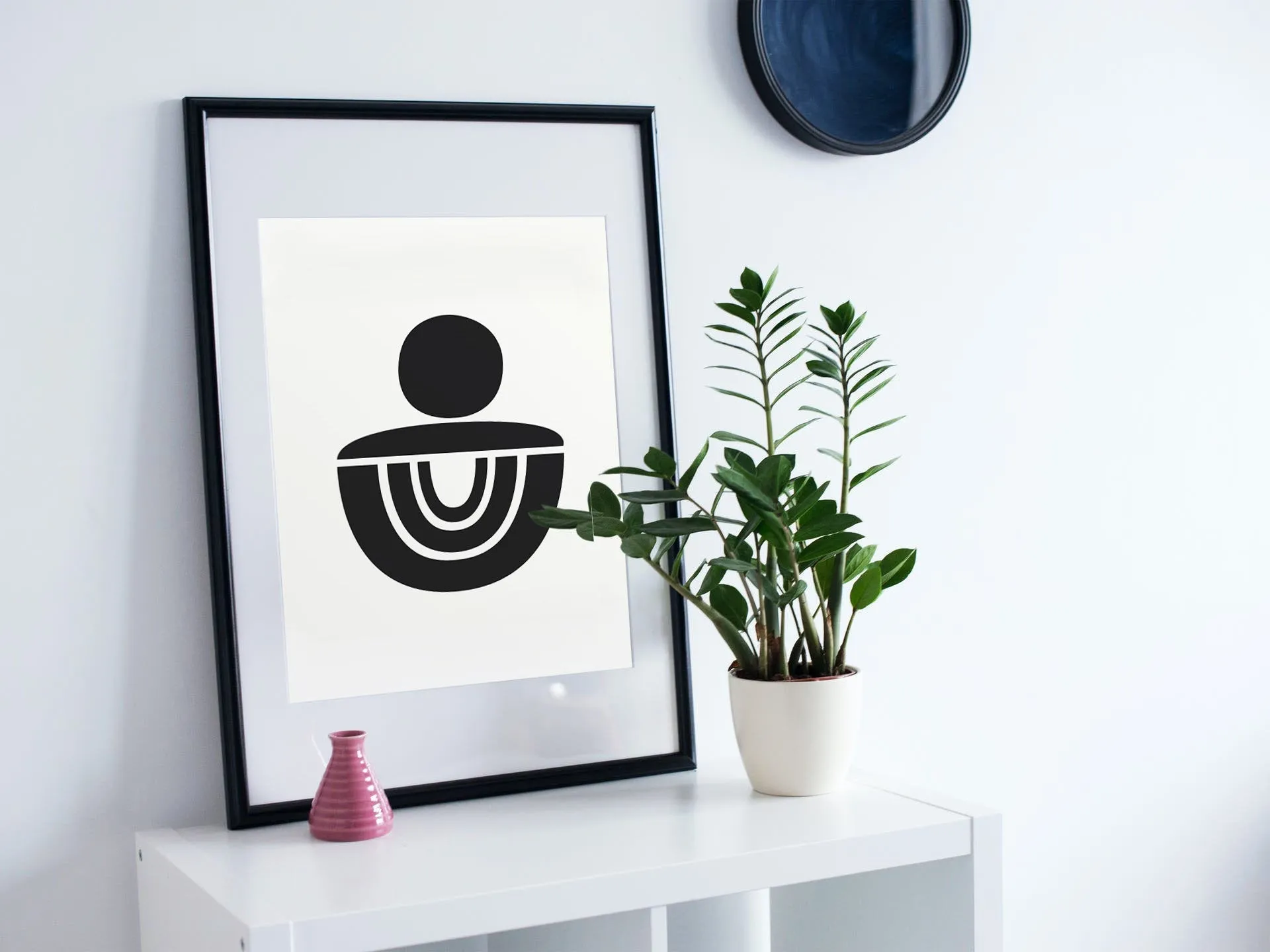 Mid century black and white print, retro style, neutral fine art print wall decor, modern art, fine art, wall hanging, Interior design, home