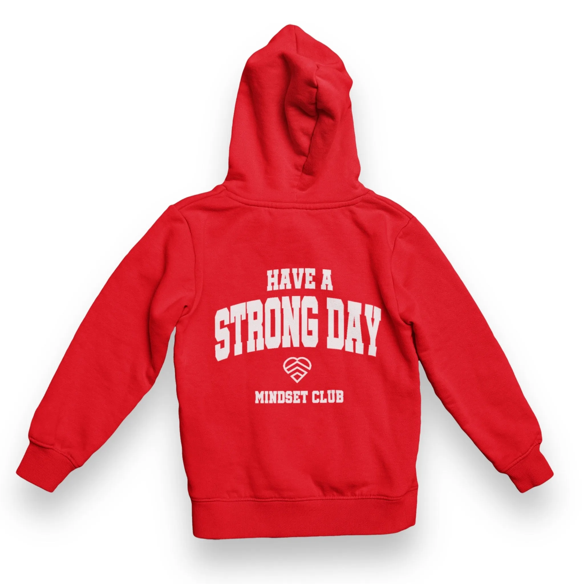 Mindset Club Zip Up Logo Hoodie - Red