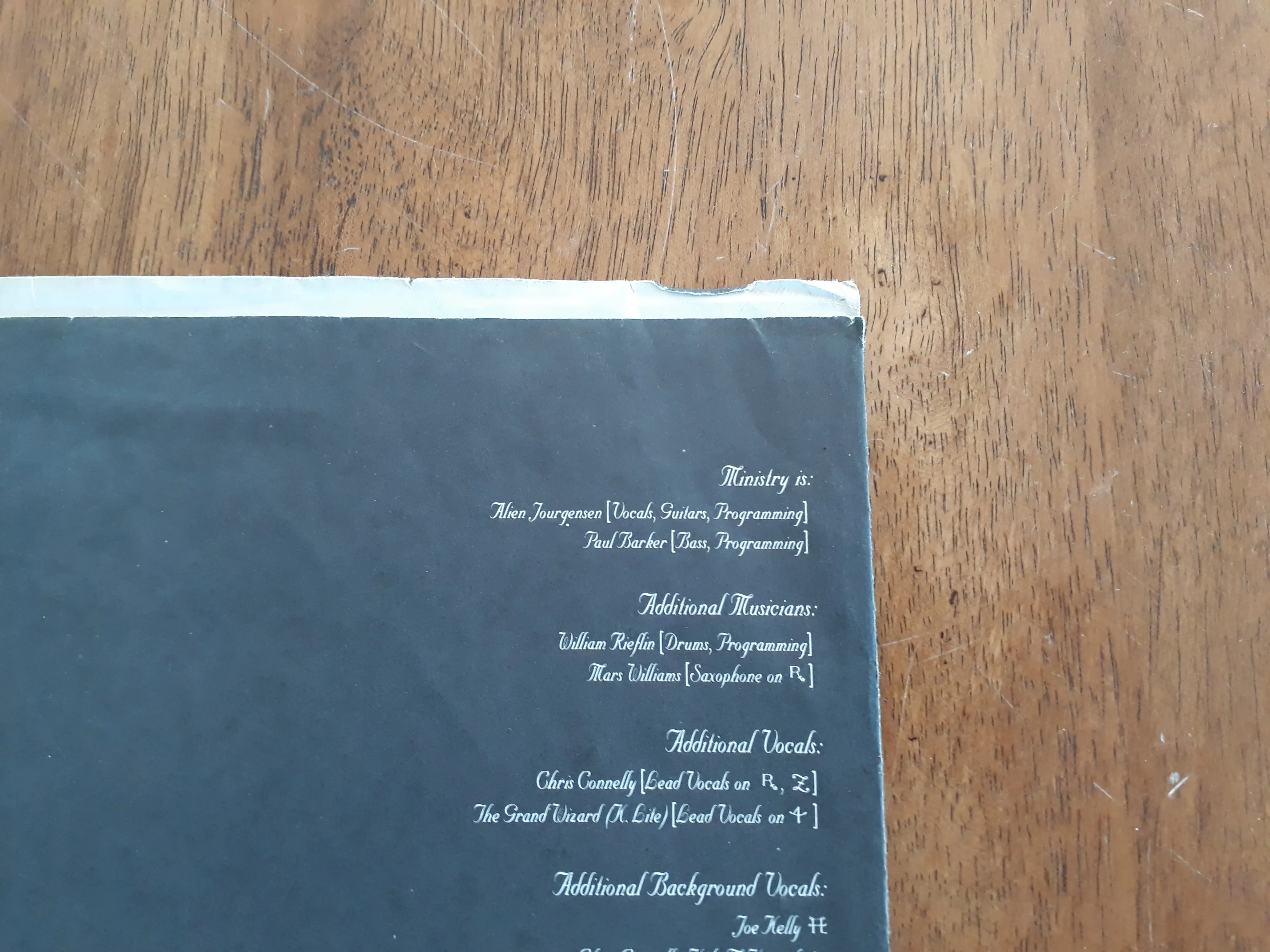 MINISTRY - The Mind Is A Terrible Thing To Taste VINYL (Orig. 1st US Pressing) [2ND HAND]