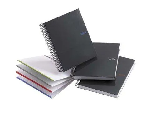Miquelrius A4 8.25 X 11.75 Graphite Wirebound Notebook, 4-subject, College Ruled