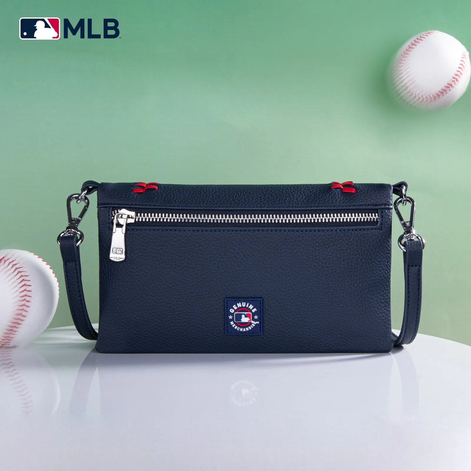 MLB-AB106   MLB Atlanta Braves Team Bi-Fold Clutch/Crossbody
