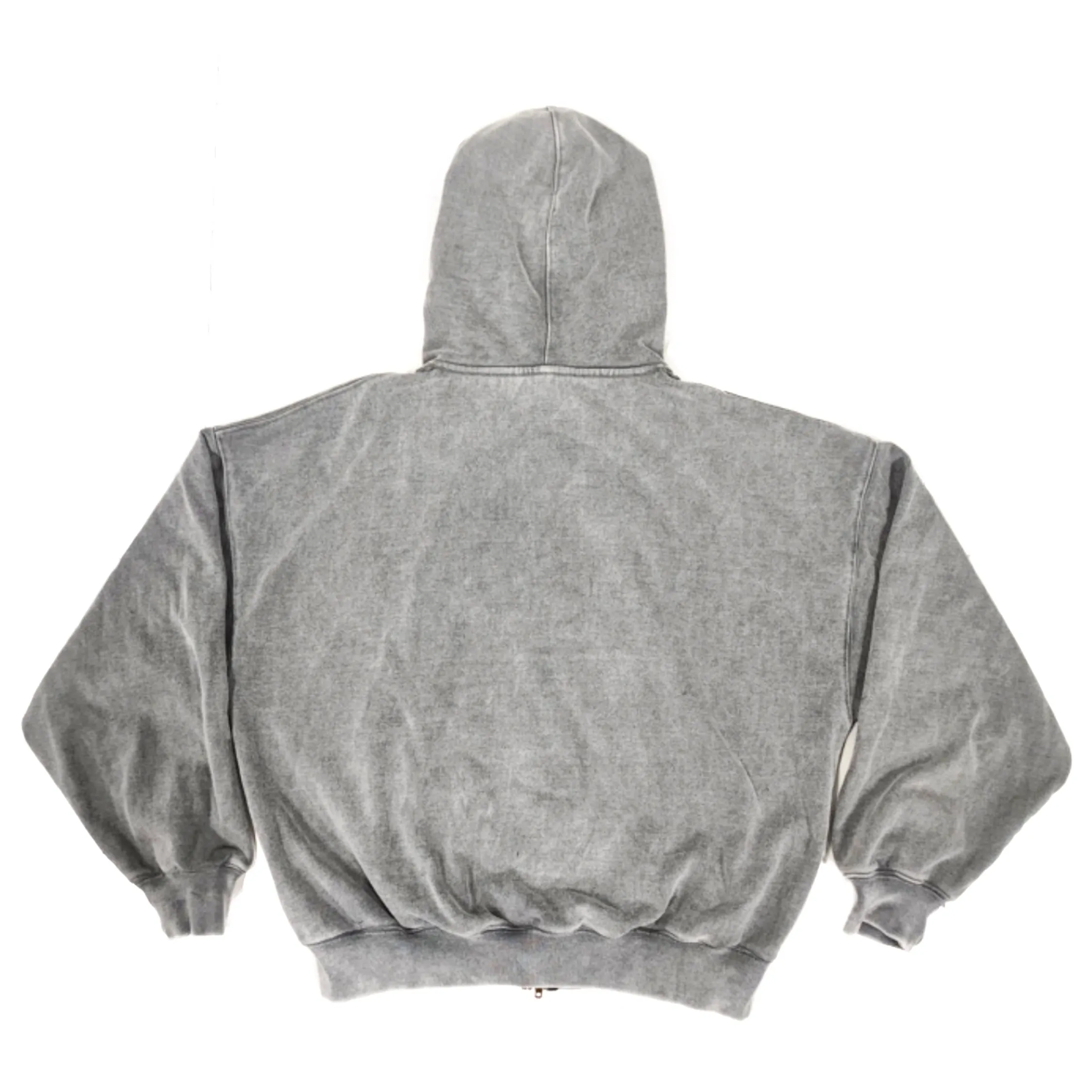 Moses Zip Up Hoodie Acid Gray