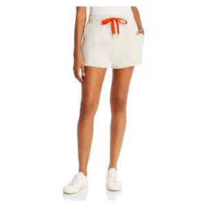 MOTHER Womens Beige Pocketed Tie Heather Active Wear High Waist Shorts L