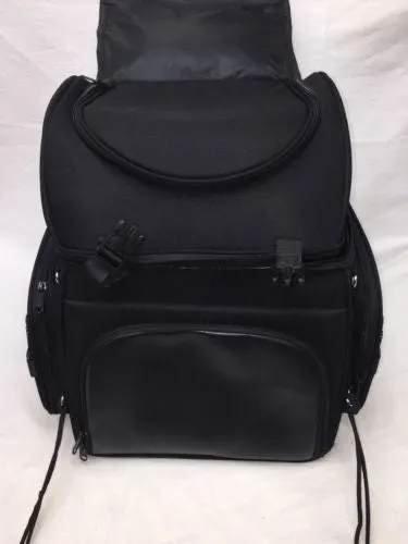 MOTORCYCLE LARGE SISSY TRAVEL BAR BAG NYLON BACK PACK TRAVEL LUGGAGE NEW