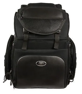 MOTORCYCLE LARGE SISSY TRAVEL BAR BAG NYLON BACK PACK TRAVEL LUGGAGE NEW
