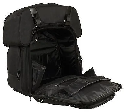 MOTORCYCLE LARGE TEXTILE COMBO TWO PC SISSY BAR BAG WITH GUN POCKET INSIDE