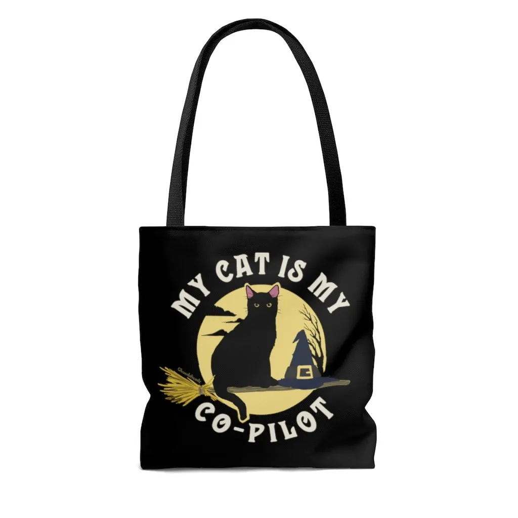 My Cat is my Co-Pilot Tote Bag