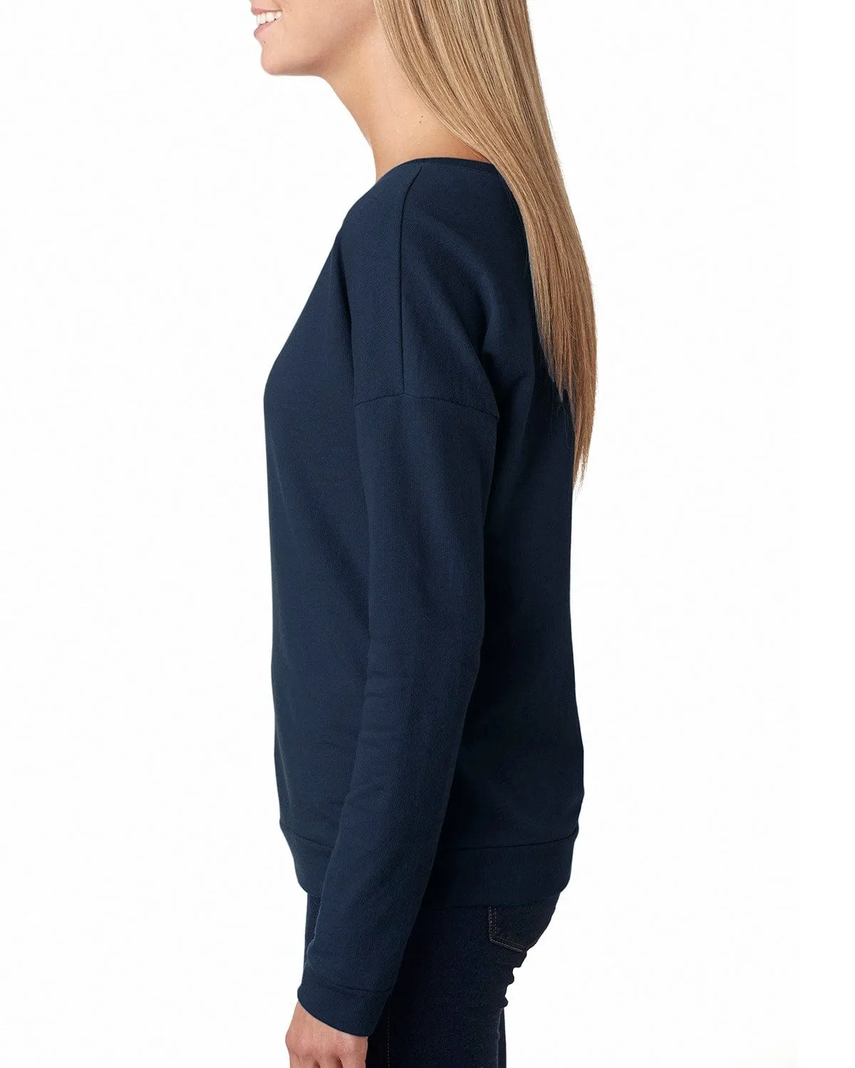 Next Level Ladies Terry Long Sleeve Scoop Tee