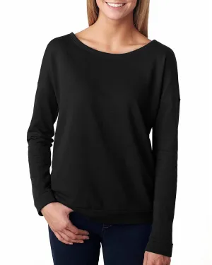 Next Level Ladies Terry Long Sleeve Scoop Tee