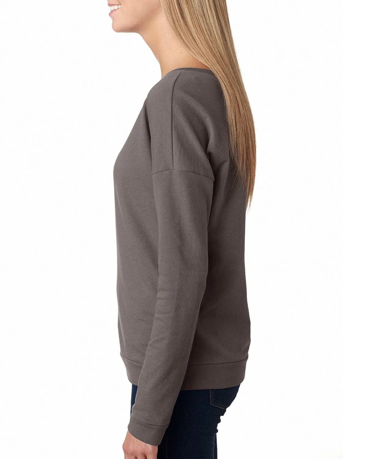 Next Level Ladies Terry Long Sleeve Scoop Tee