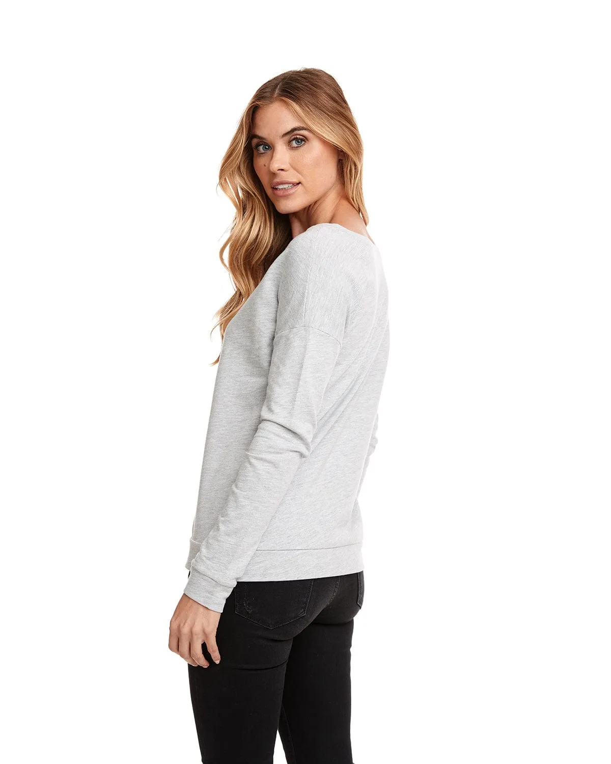 Next Level Ladies Terry Long Sleeve Scoop Tee
