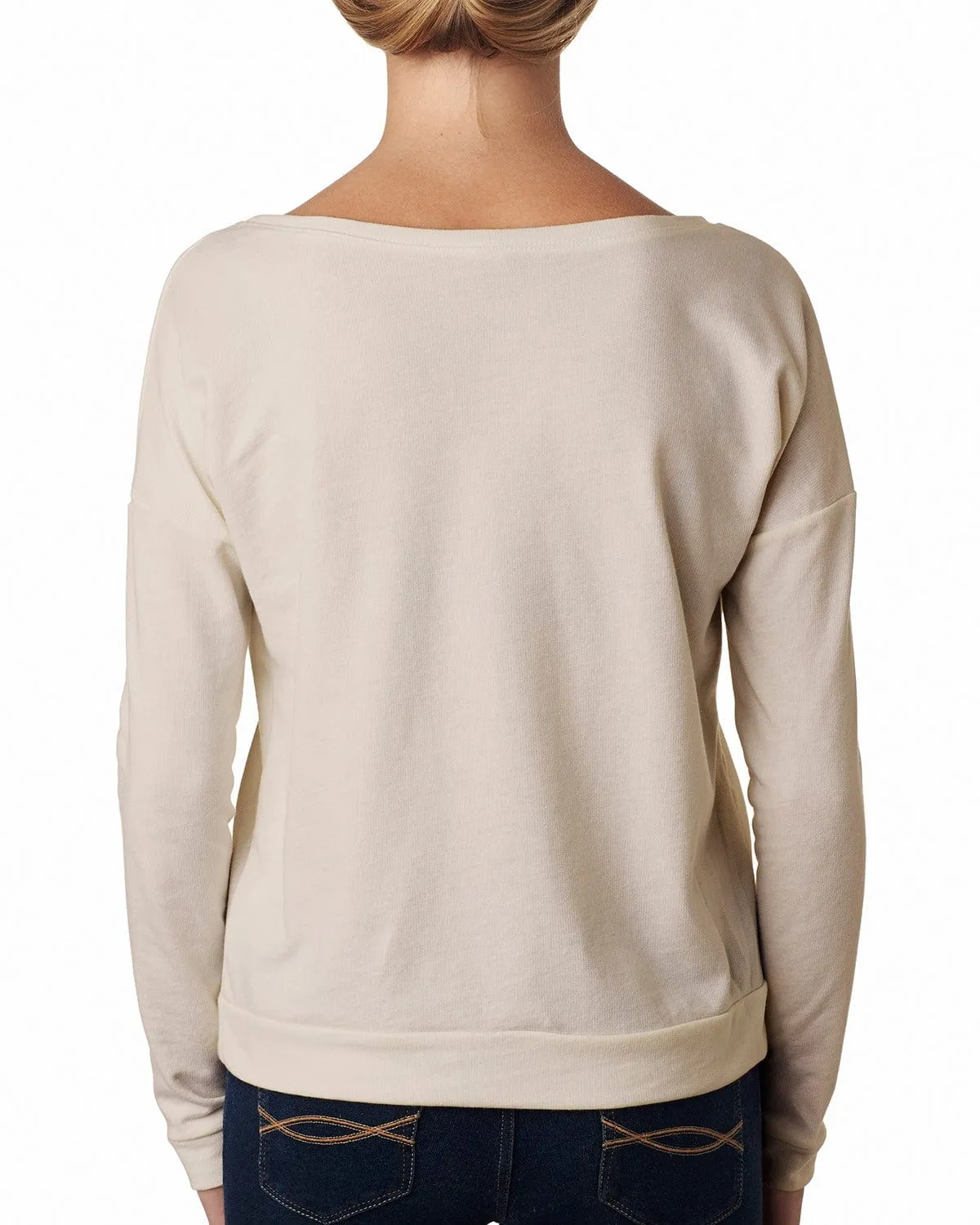 Next Level Ladies Terry Long Sleeve Scoop Tee