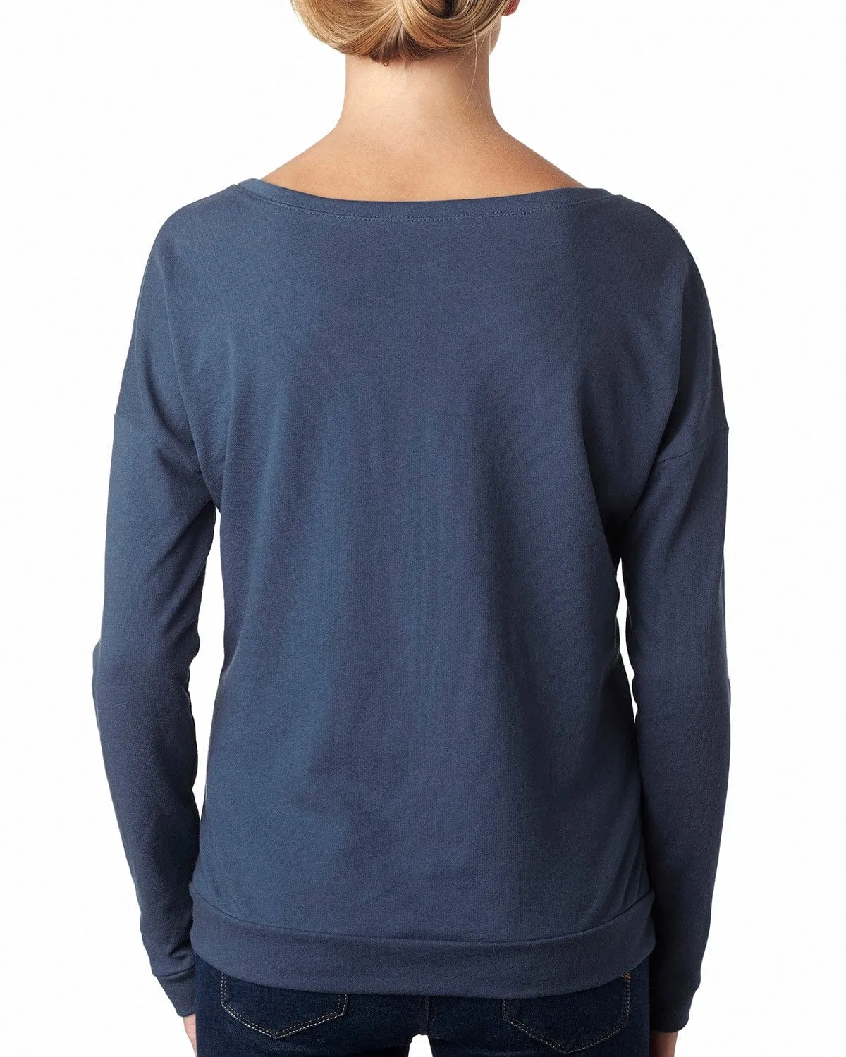 Next Level Ladies Terry Long Sleeve Scoop Tee