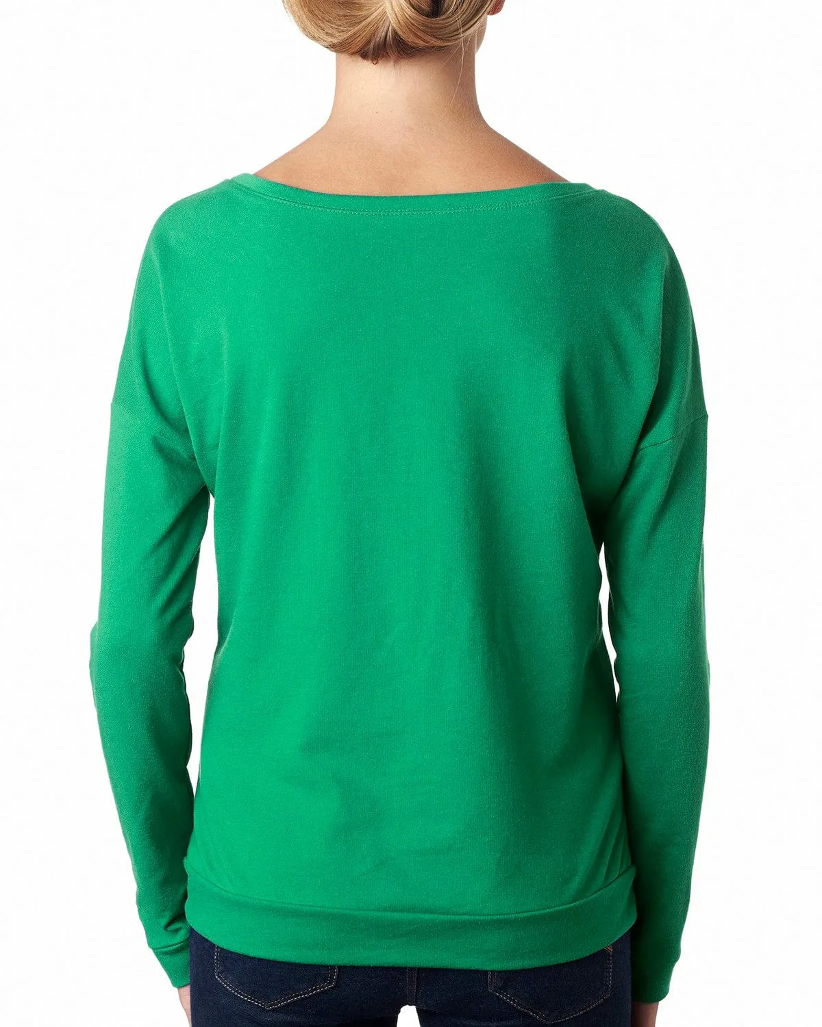 Next Level Ladies Terry Long Sleeve Scoop Tee